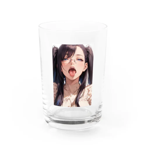 黒髪美少女　美鈴ちゃんメガネ Water Glass