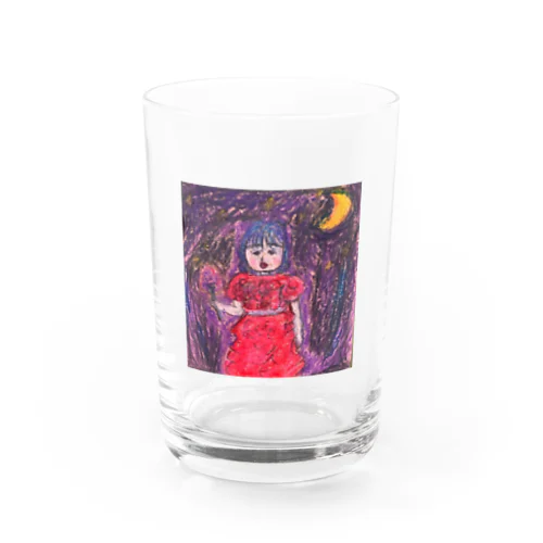 赤いドレスの少女 Water Glass