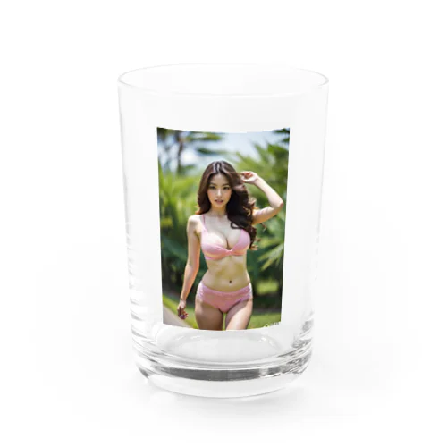 「海辺の恋模様: AI美女のビーチウェア・ファンタジー」vol248 Water Glass