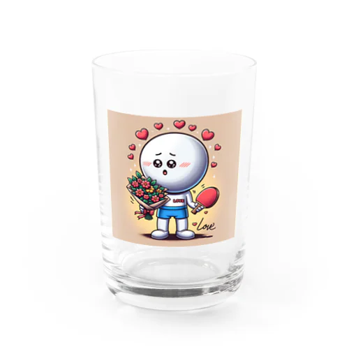 卓球マン Water Glass