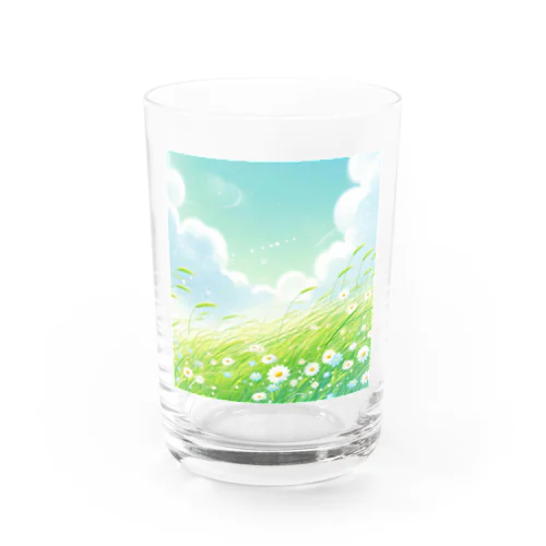 そよ風の吹く草原✨ Water Glass