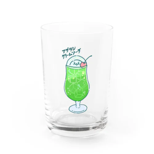 喫茶アザラシ　クリームソーダ Water Glass