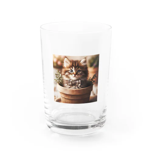 初めて作りました 猫さん Water Glass