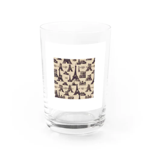 エッフェル塔 Water Glass