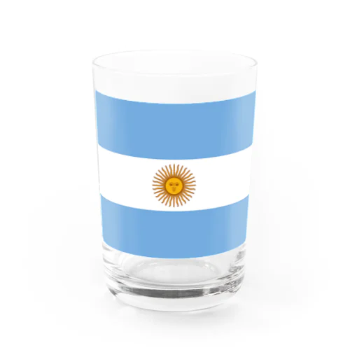 アルゼンチンの国旗 Water Glass