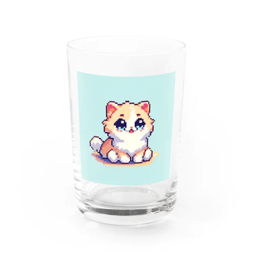 ドット猫 Water Glass