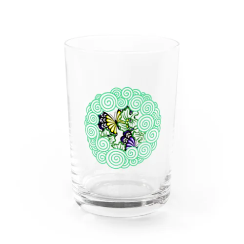 Japanese butterfly  Water Glass