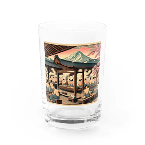 浮世絵風サウナ Water Glass