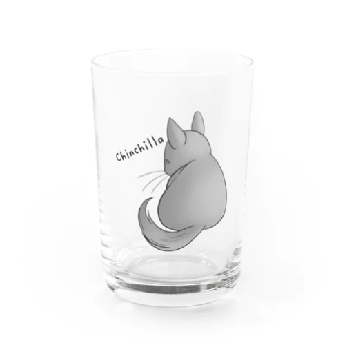 後ろ向きチンチラ Water Glass