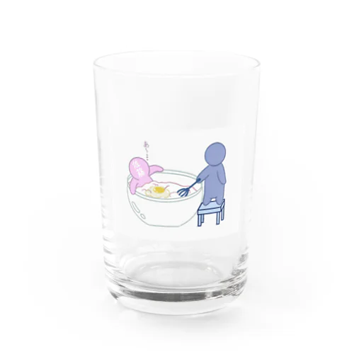 料理に加えられる佐藤さん　part1 Water Glass