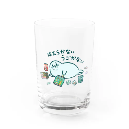 働かないアザラシ Water Glass