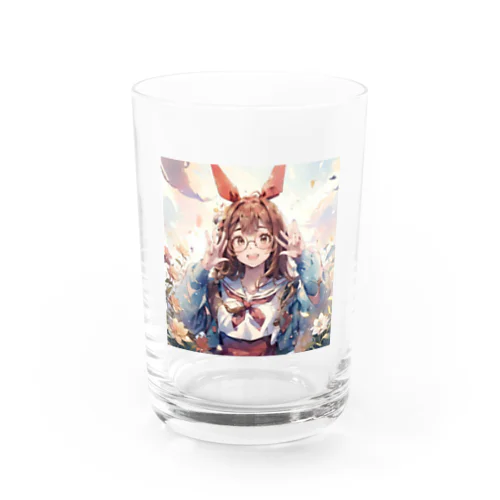 癒やし系のうさ耳少女 Water Glass