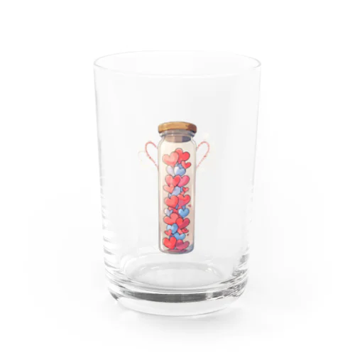 小瓶の中ハート Water Glass