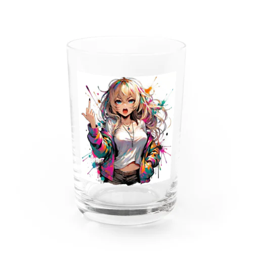 中指を立てていけ Water Glass