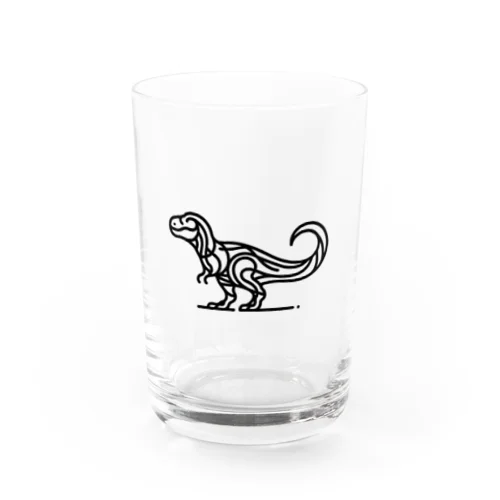 ティラノサウルス Water Glass