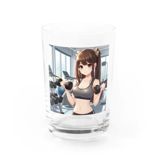 筋トレ女子 Water Glass