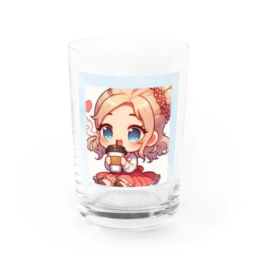 カフェが好きな女の子 グラス