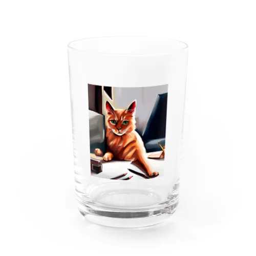 お仕事猫「ブライ」 Water Glass