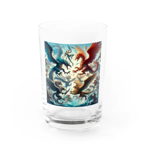 美しいドラゴン Water Glass