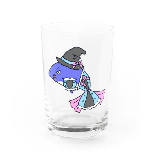 サメに魔女帽子 Water Glass