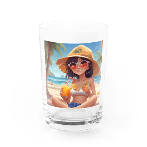 ビーチガール Water Glass