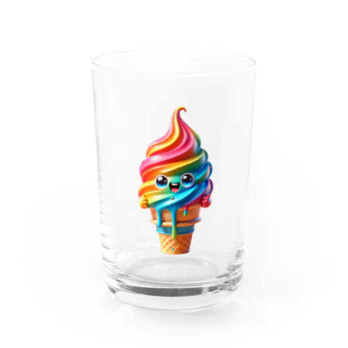 カラフルソフトちゃん🍦🌈 Water Glass