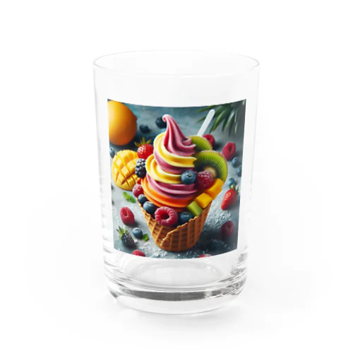 フレッシュフルーツソフトクリーム Water Glass