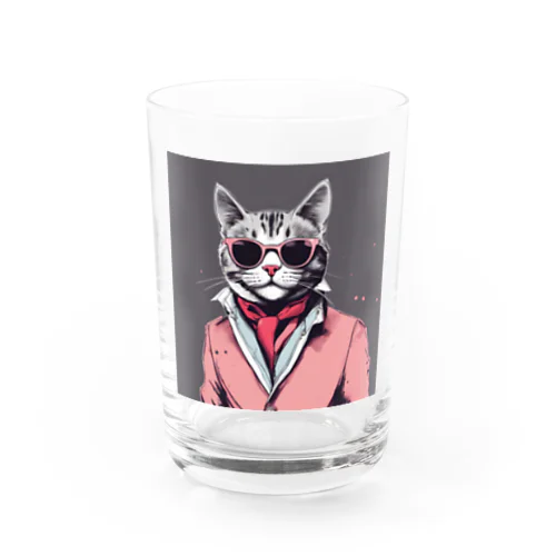 ダンディーねこさん Water Glass