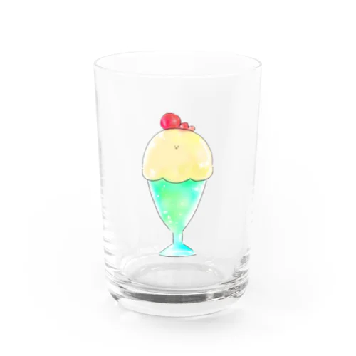 メロンクリームソーダ宇宙人くん Water Glass