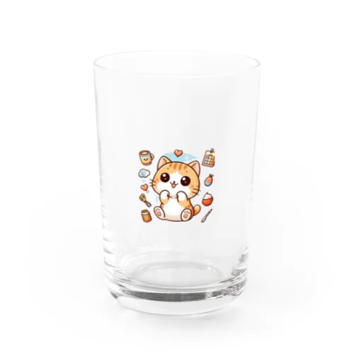 もふもふ子猫 Water Glass