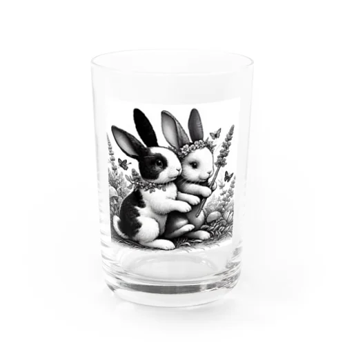 シンプルにかわいいウサギのグッズ Water Glass