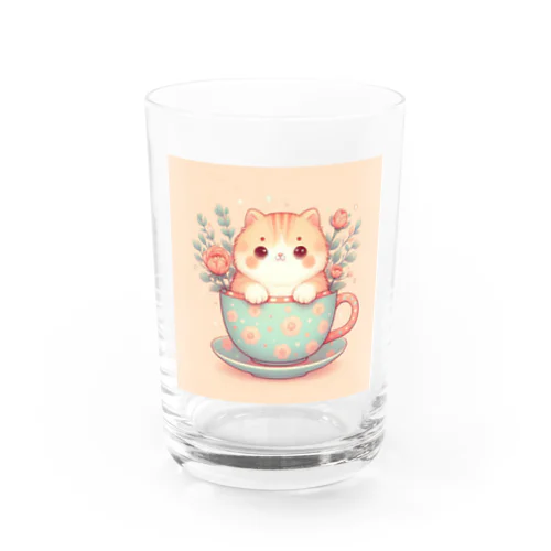 キュートな猫 Water Glass