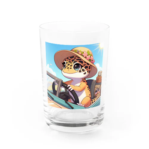 ドライブするヒョウモントカゲモドキA Water Glass