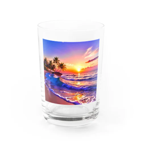 🌴ビーチサンセット☀ Water Glass