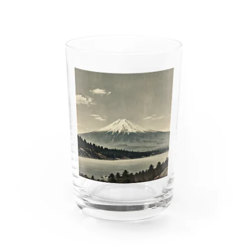 古風な富士山 グラス