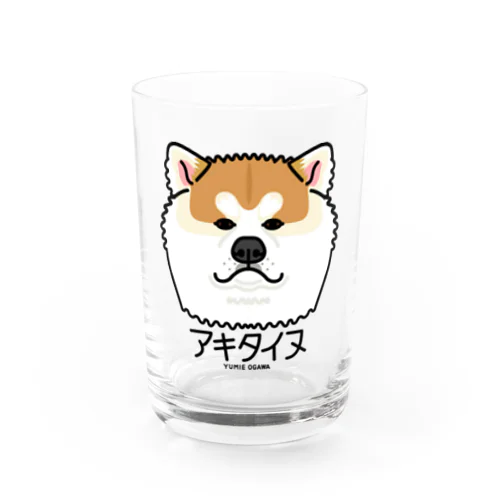 19アキタイヌ（キャラ） Water Glass