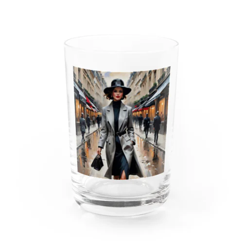 "Inspired by Parisian streets" Water Glass