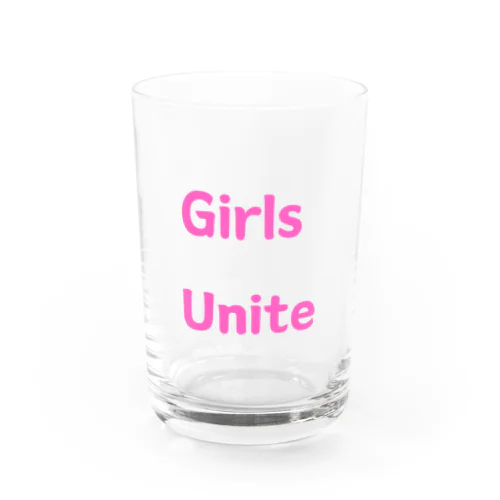 Girls Unite-女性たちが団結して力を合わせる言葉 グラス