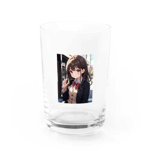 可愛い女の子制服 Water Glass