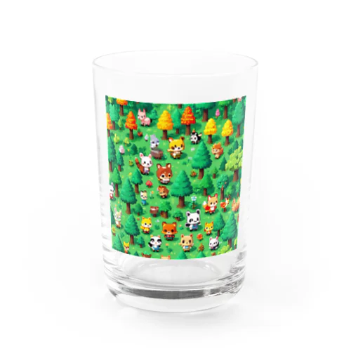 ドット絵の動物さん Water Glass