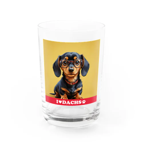 I LOVE DACHS_02 Water Glass