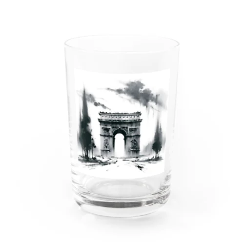 凱旋門　世界遺産　日本風 Water Glass