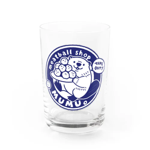 ミートボール運ぶビーバーmumu。 Water Glass