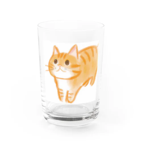 キュートなワクワクねこ Water Glass