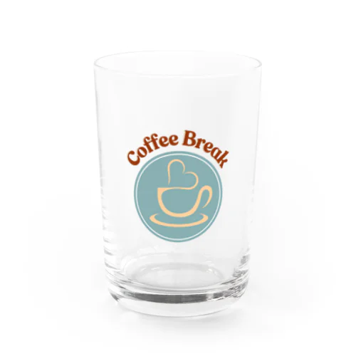 「coffee break 」ワンポイントTシャツ Water Glass