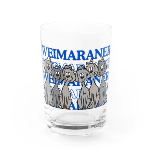 WEIMARANER Water Glass