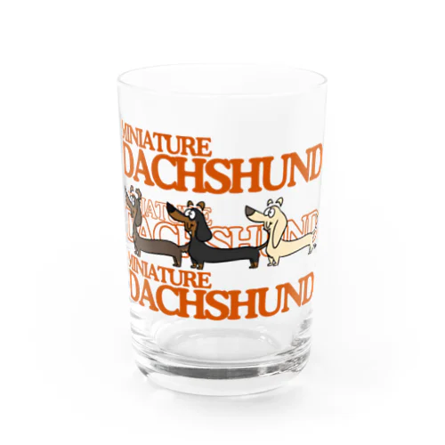 MINIATURE DACHSHUND Water Glass