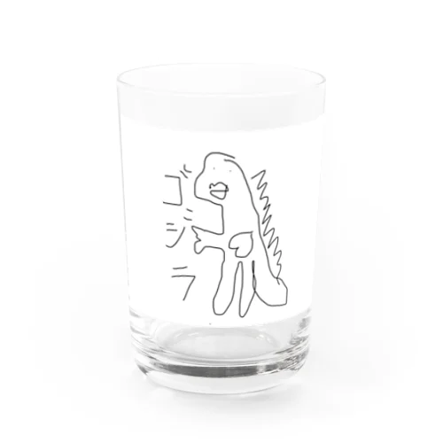 hetaTゴジラ Water Glass