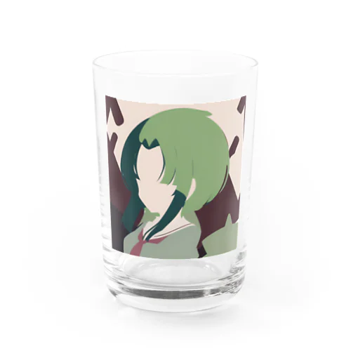 緑の女の子 Water Glass