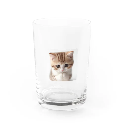 おねがいネコちゃん Water Glass